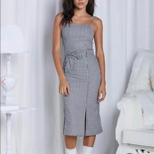 Eggie The Virgo Dress houndstooth